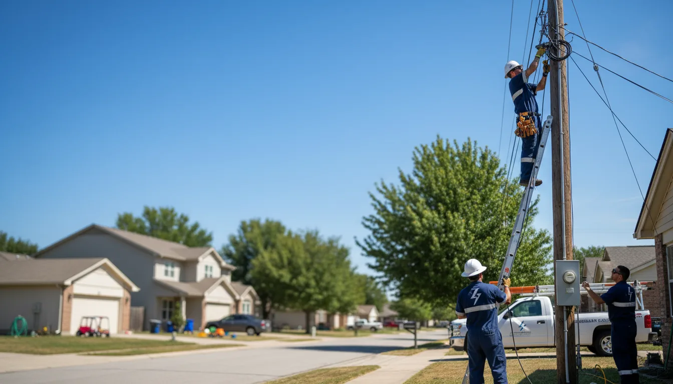 Residential electrician providing installation services in Pineville, WV